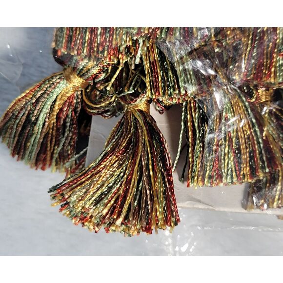 Hand Tied Tassel Fringe 6 Yards Multicolor Made in India - Picture 6 of 6